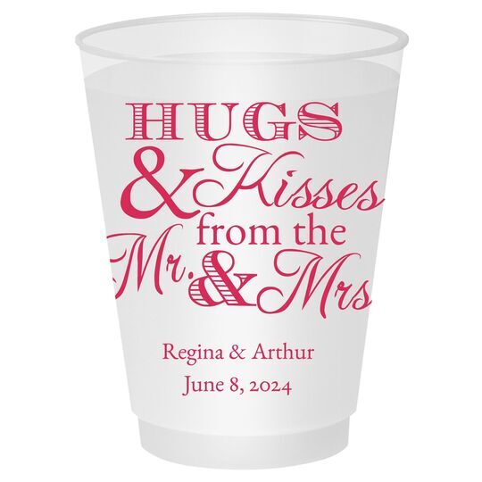 Hugs and Kisses Shatterproof Cups